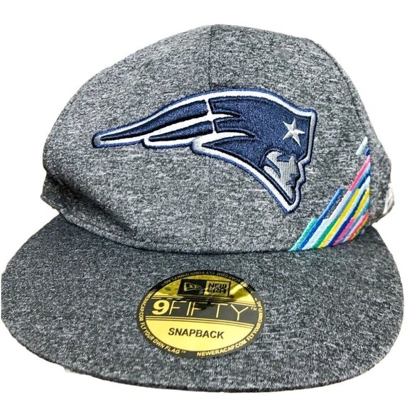 NWOT New Era 9Forty NFL New England Patriots Gray Snapback Hat - Picture 1 of 5